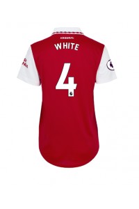 Fotbalové Dres Arsenal Benjamin White #4 Dámské Domácí Oblečení 2022-23 Krátký Rukáv